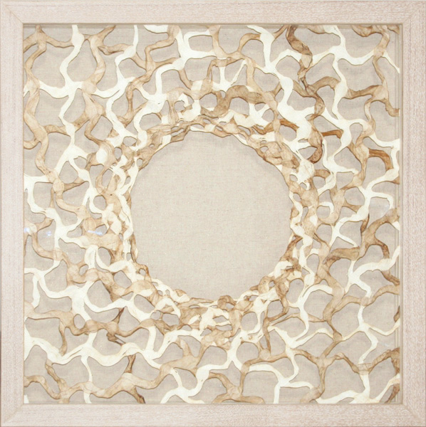 MS230 Wall Décor objet d art box framed twine design with glass